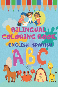 Bilingual coloring book