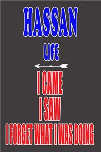 HASSAN life I came I saw I forget what I was doing