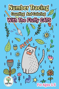 Number Tracing, Counting And Coloring With The Fluffy Cats.