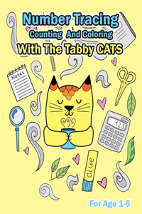 Number Tracing, Counting And Coloring With The Tabby Cats.