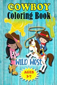 Wild West Cowboy Coloring Book