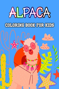 Alpaca Coloring Book For Kids