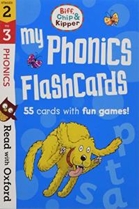 Read with Oxford: Stages 2-3: Biff, Chip and Kipper: My Phonics Flashcards