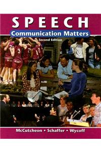 Speech: Communication Matters