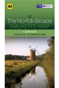 Walker's Map the Norfolk Broads