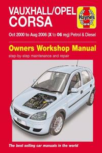 Vauxhall/Opel Corsa Petrol & Diesel (Oct 00 - Aug 06) Haynes Repair Manual