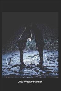 Plan On It 2020 Weekly Calendar Planner - Love Is In The Air - Romance In The Snow