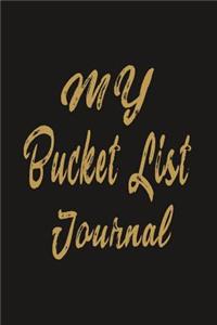My Bucket List Journal
