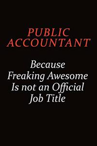 Public Accountant Because Freaking Awesome Is Not An Official Job Title