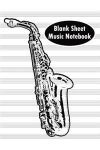 Blank Sheet Music Notebook