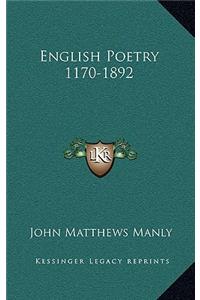 English Poetry 1170-1892