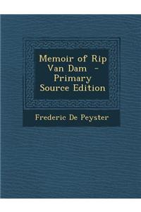 Memoir of Rip Van Dam