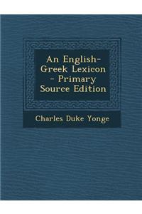 An English-Greek Lexicon