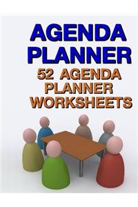 Agenda Planner: 52 Agenda Planner Worksheets