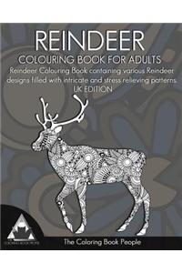 Reindeer Colouring Book for Adults