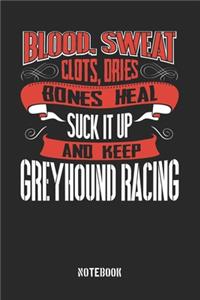 Blood Sweat clots dries. Shut up and keep Greyhound Racing