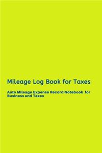 Mileage Log Book for Taxes