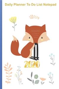 Daily to-do planner notepad 2020