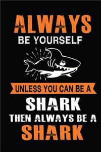 Always Be Yourself Unless You Can Be A Shark Then Always Be A Shark