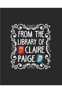 From The Library Of Claire Paige