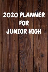 2020 Planner for Junior High