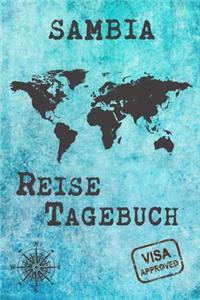 Sambia Reise Tagebuch: Gepunktetes DIN A5 Notizbuch mit 120 Seiten - Reiseplaner zum Selberschreiben - Reisenotizbuch Abschiedsgeschenk Urlaubsplaner