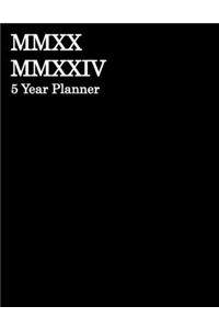 MMXX MMXXIV 5 Year Planner