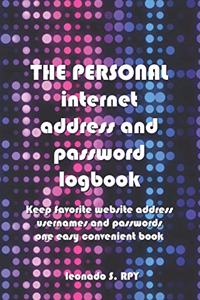 Disco Lighting The personal Internet Address & Password Logbook