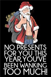 No presents for you this year, you've been wanking too much!