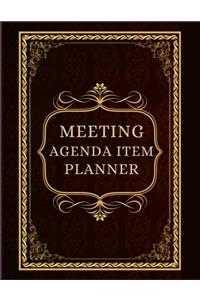 Meeting Agenda Item Planner
