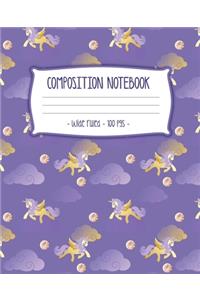 COMPOSITION NOTEBOOK Wide Ruled