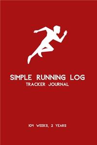 Simple Running Log Tracker Journal