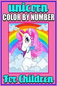 Unicorn Color By Number For Children