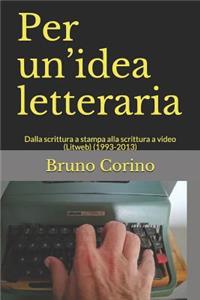 Per un'idea letteraria