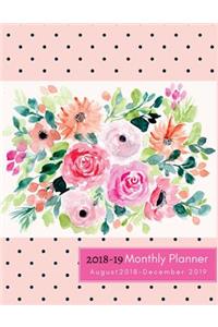 August 2018 - December 2019, 2018-19 Monthly Planner