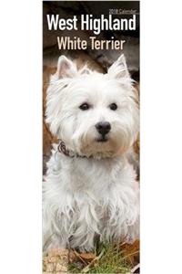 West Highland White Terrier Slim Calendar 2018 (Slim Standard)