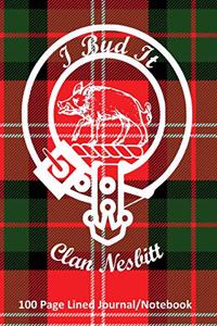Clan Nesbitt 100 Page Lined Journal/Notebook
