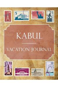 Kabul Vacation Journal