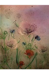 Field of Flowers Wide Rule Composition Notebook