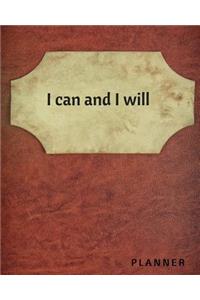 I can and I will Planner