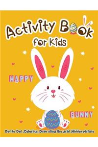 Activity Book for Kids - Happy Bunny