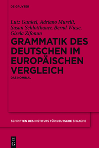 Grammatik Des Deutschen Im Europäischen Vergleich