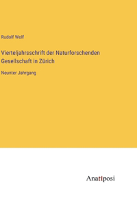 Vierteljahrsschrift der Naturforschenden Gesellschaft in Zürich