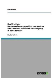 Das Urteil des Bundesverfassungsgerichts zum Vertrag von Lissabon