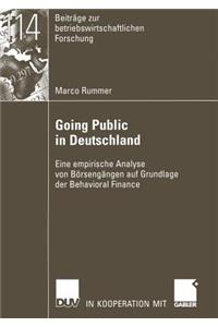 Going Public in Deutschland