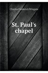 St. Paul's Chapel