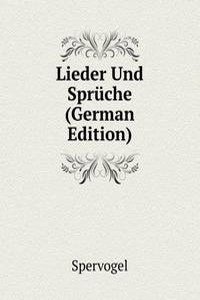 Lieder Und Spruche (German Edition)
