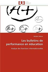 Les Bulletins de Performance En Education