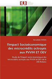 L''impact Socio�conomique Des Microcr�dits Octroy�s Aux Pvvih Et Oev