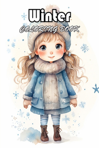 Winter Coloring Book for Kids